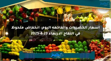 أسعار الخضروات والفاكهة اليوم: انخفاض ملحوظ في التفاح الأربعاء 23-4-2025